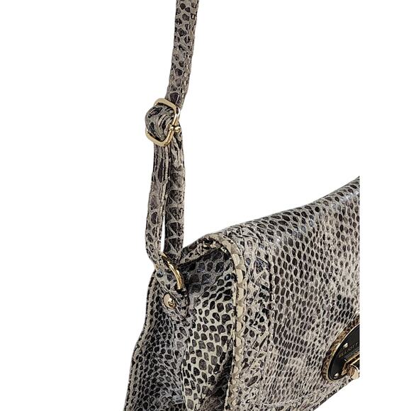 Elliott Lucca from The Sak Python Snake Print Leather Crossbody Y2K Shoulder Bag - Picture 14 of 14